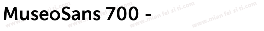 MuseoSans 700 普通字体转换